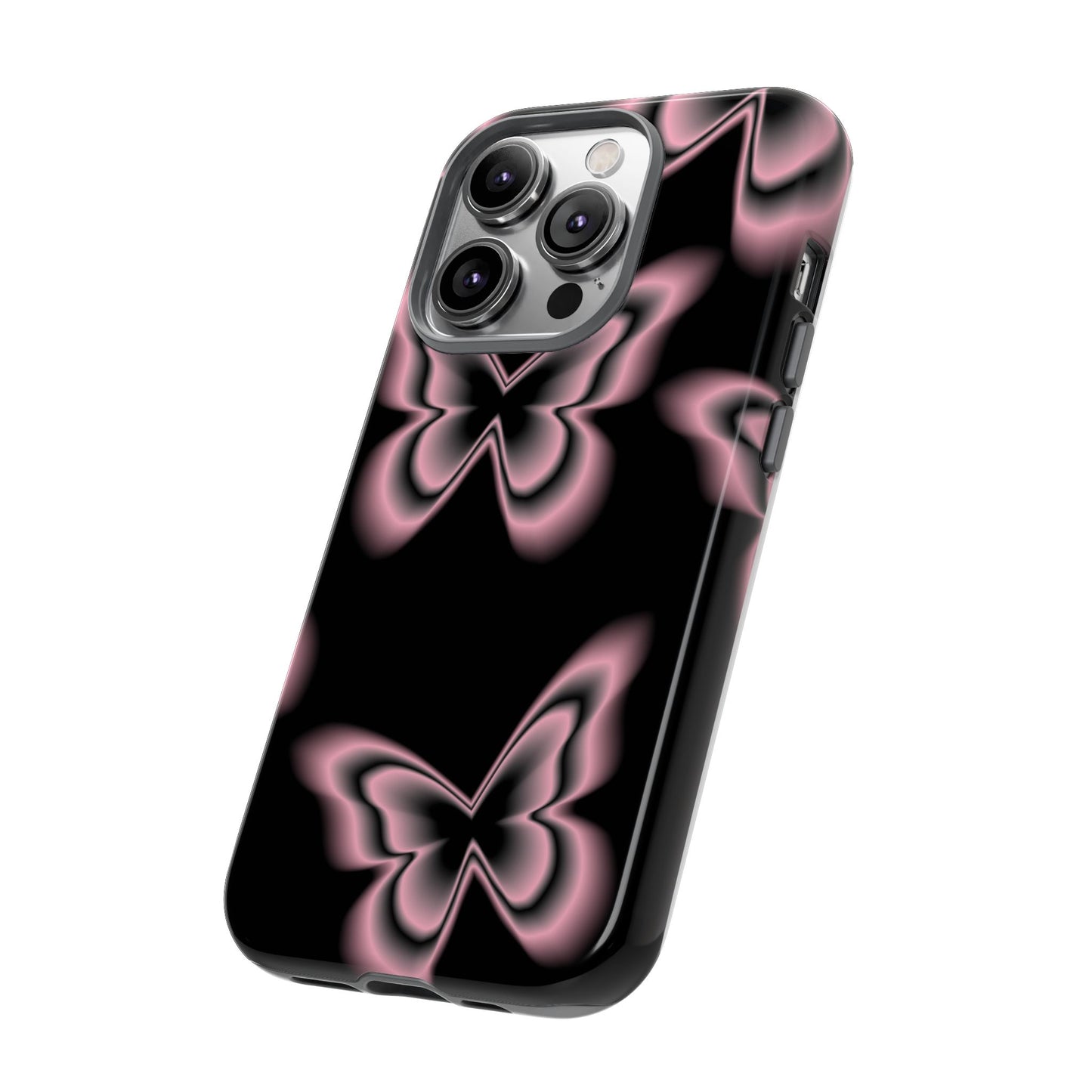 Pink Butterfly Tough Phone Case