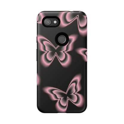 Pink Butterfly Tough Phone Case