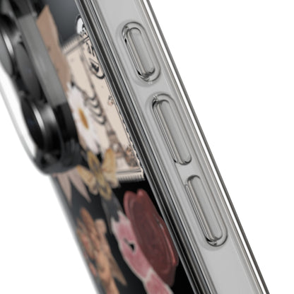 Vintage Collage Clear Phone Case
