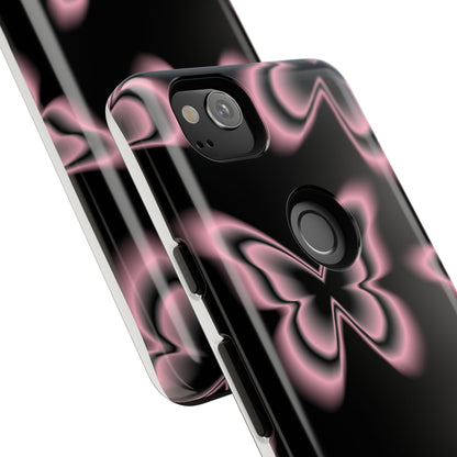 Pink Butterfly Tough Phone Case