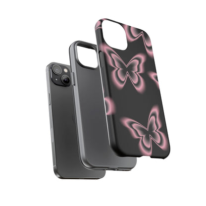 Pink Butterfly Tough Phone Case