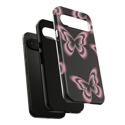 Pink Butterfly Tough Phone Case