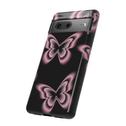Pink Butterfly Tough Phone Case