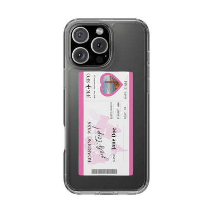 Personalized Travel Clear Phone Case