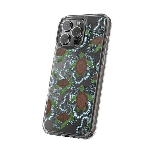 Turtle Design Clear Phone Case