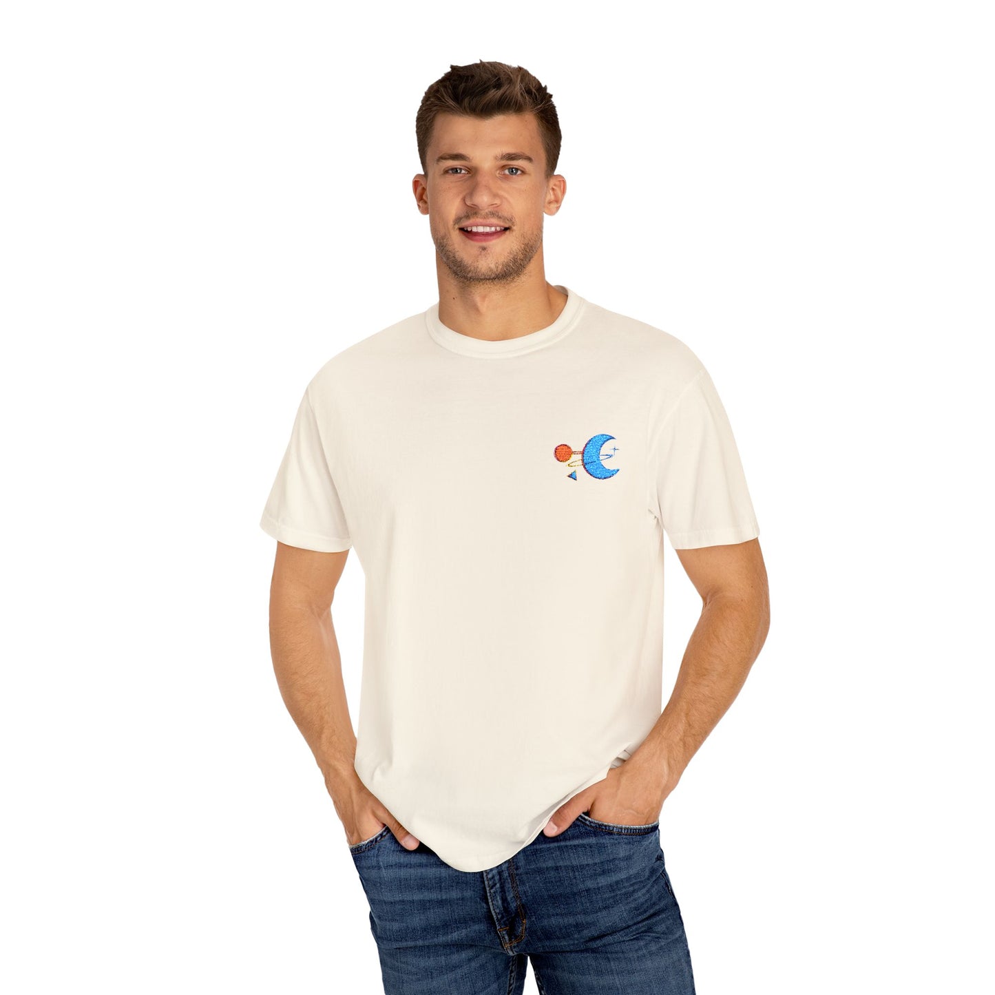 Conjunction Embroidered Unisex Tee