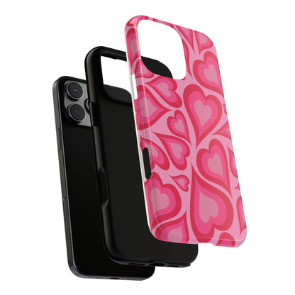 Heart Print Tough Phone Case