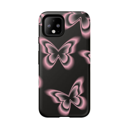 Pink Butterfly Tough Phone Case