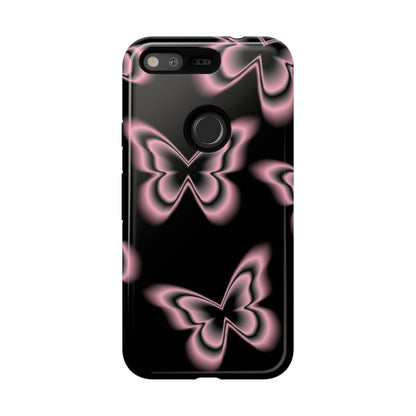 Pink Butterfly Tough Phone Case