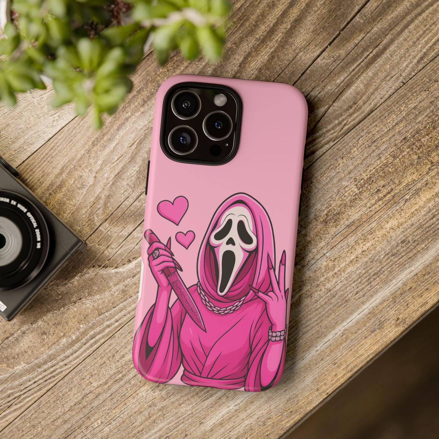 Pink Ghost Tough Phone Case