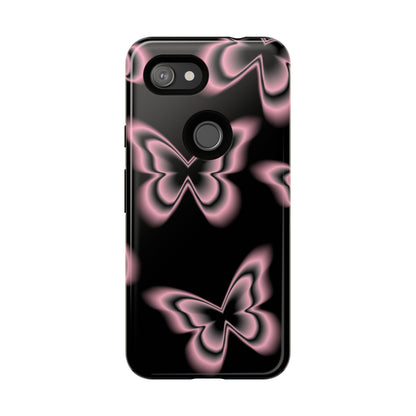 Pink Butterfly Tough Phone Case