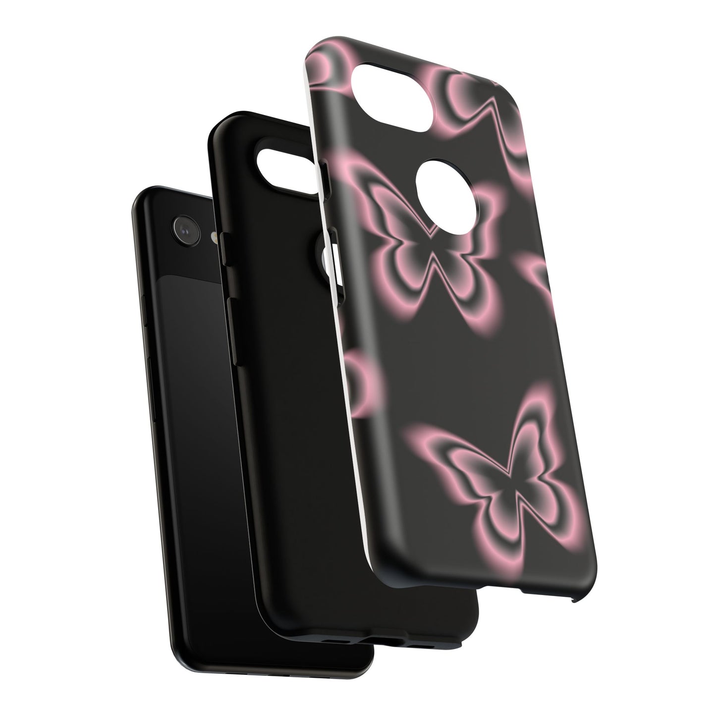 Pink Butterfly Tough Phone Case