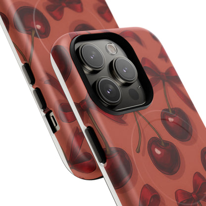 Cherries and Bows Tough Magnetic Case