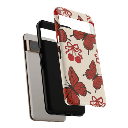 Butterfly Cherry Tough Phone Case