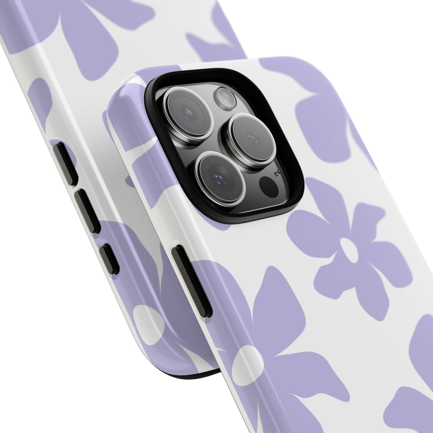 Purple Floral Tough Phone Case