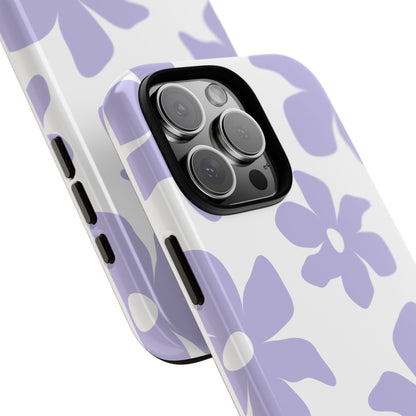 Purple Floral Tough Phone Case