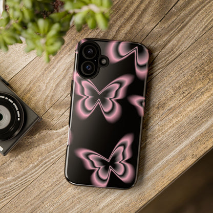 Pink Butterfly Tough Phone Case
