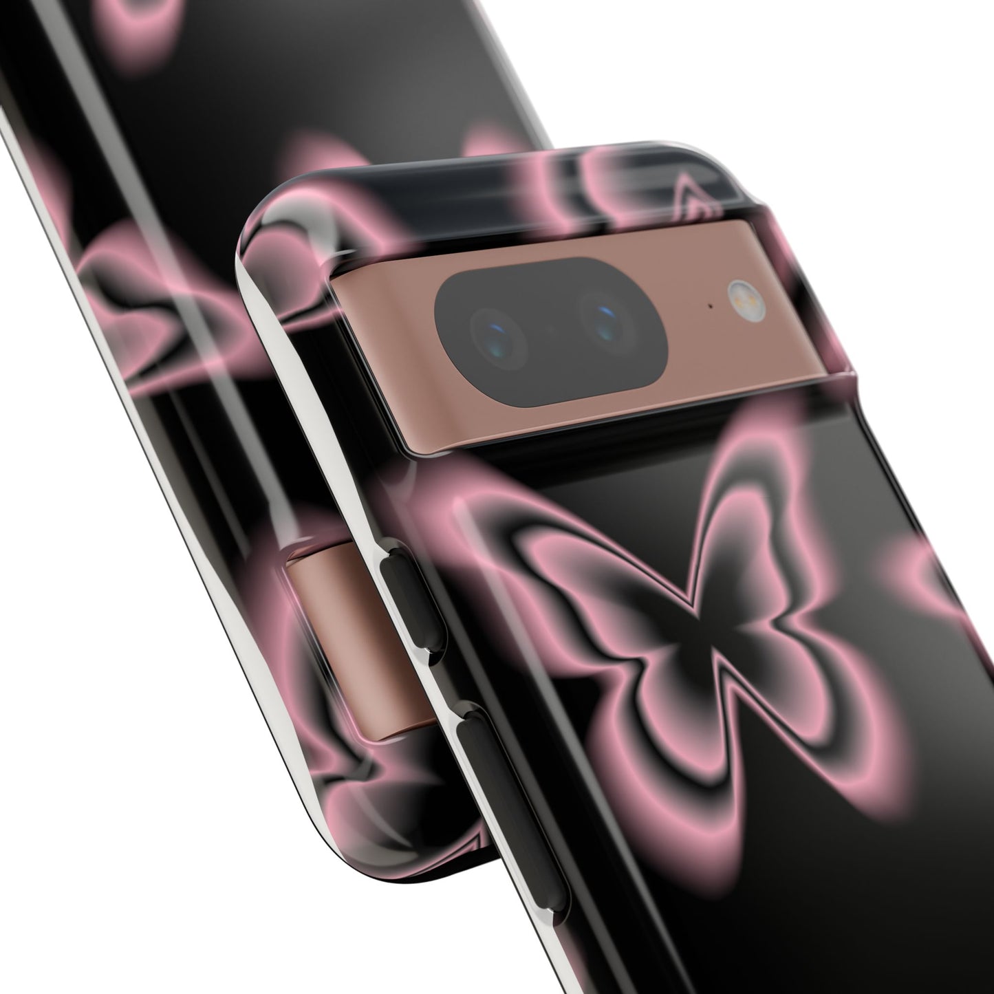 Pink Butterfly Tough Phone Case