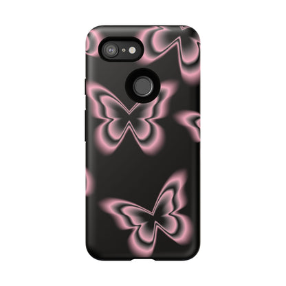 Pink Butterfly Tough Phone Case