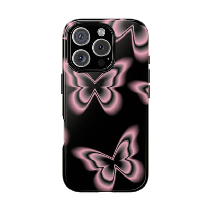 Pink Butterfly Tough Phone Case