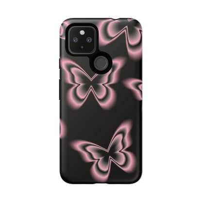 Pink Butterfly Tough Phone Case