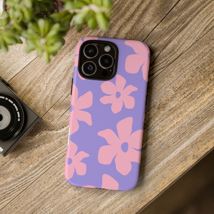 Pink Floral Tough Phone Case