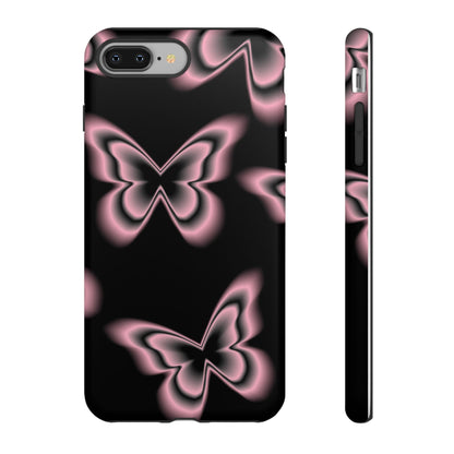 Pink Butterfly Tough Phone Case