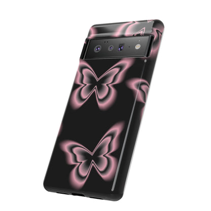 Pink Butterfly Tough Phone Case