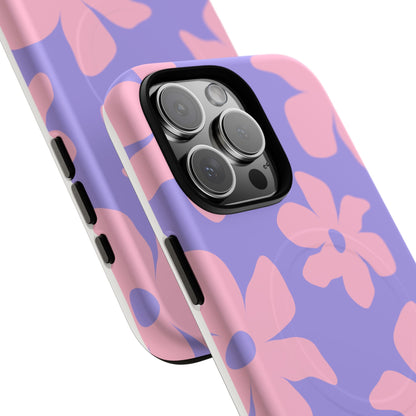 Pink Floral Tough Magnetic Case