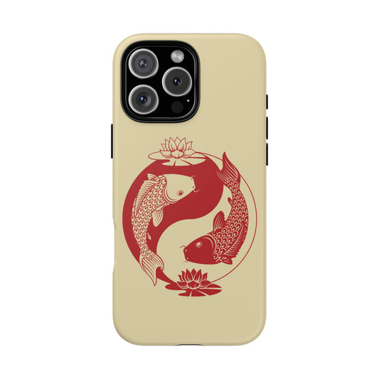 Yin Yang Koi Fish Tough Phone Case