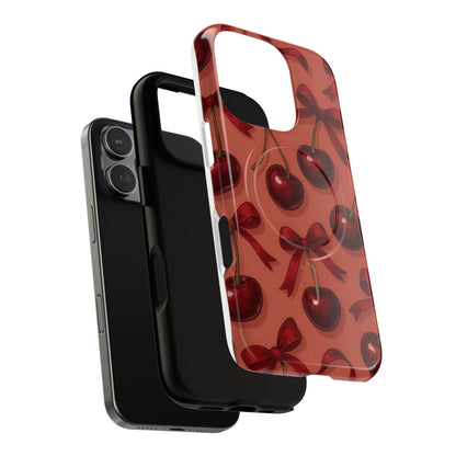 Cherries and Bows Tough Magnetic Case