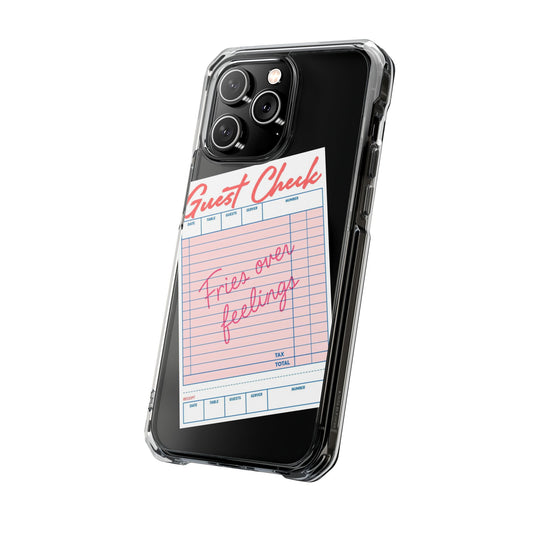 Guest Check Clear Magnetic Impact Case