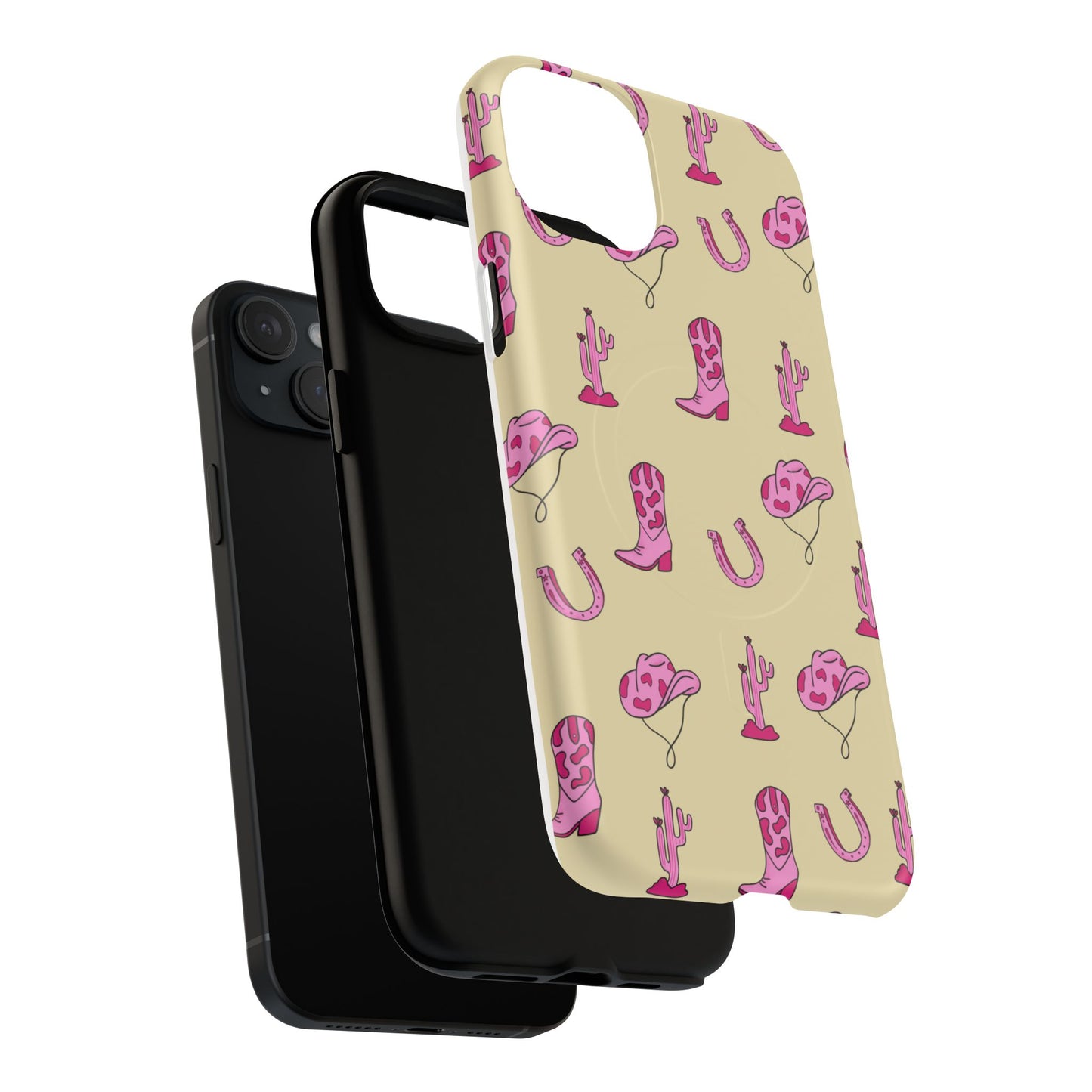 Pink Western-Themed Tough Magnetic Case