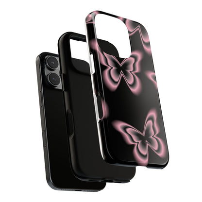 Pink Butterfly Tough Phone Case