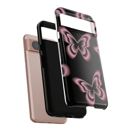 Pink Butterfly Tough Phone Case