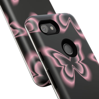 Pink Butterfly Tough Phone Case