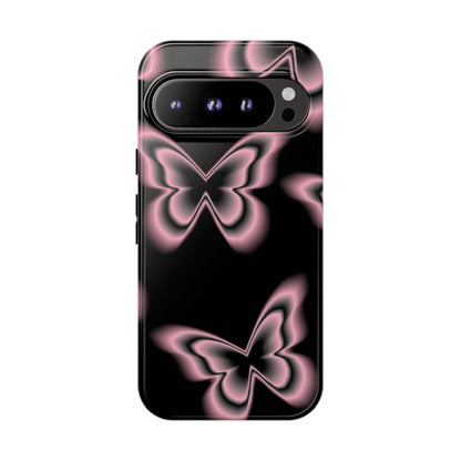 Pink Butterfly Tough Phone Case