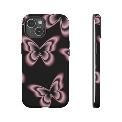 Pink Butterfly Tough Phone Case