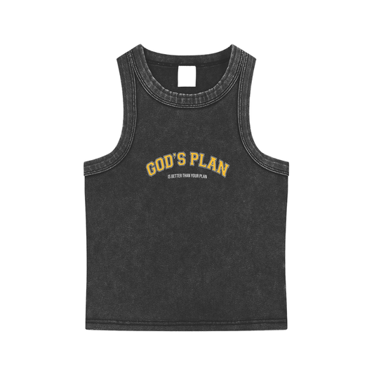 Gods plan tank top,Faith based tank top,Varsity tank top,Vintage tank top,Women’s faith tank top,Faith based clothing