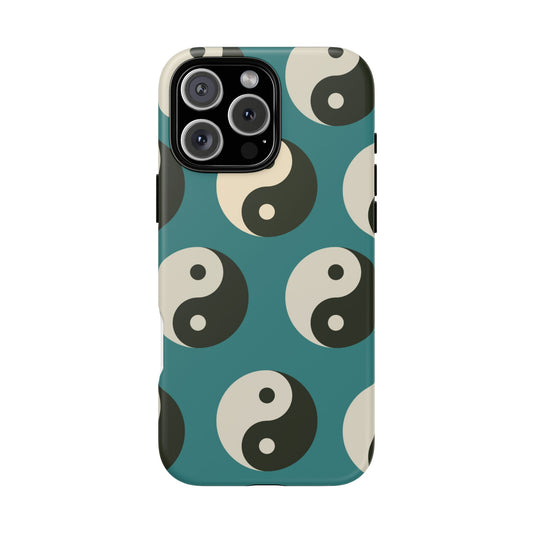Blue Yin Yang Tough Phone Case