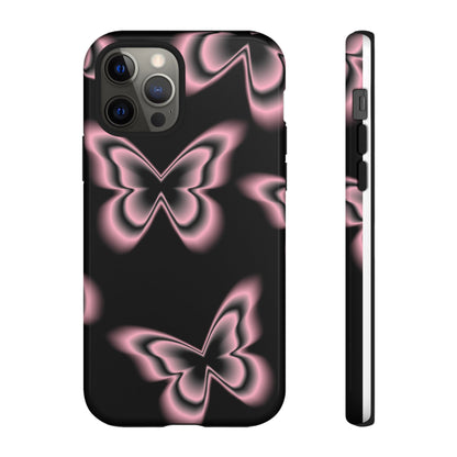 Pink Butterfly Tough Phone Case