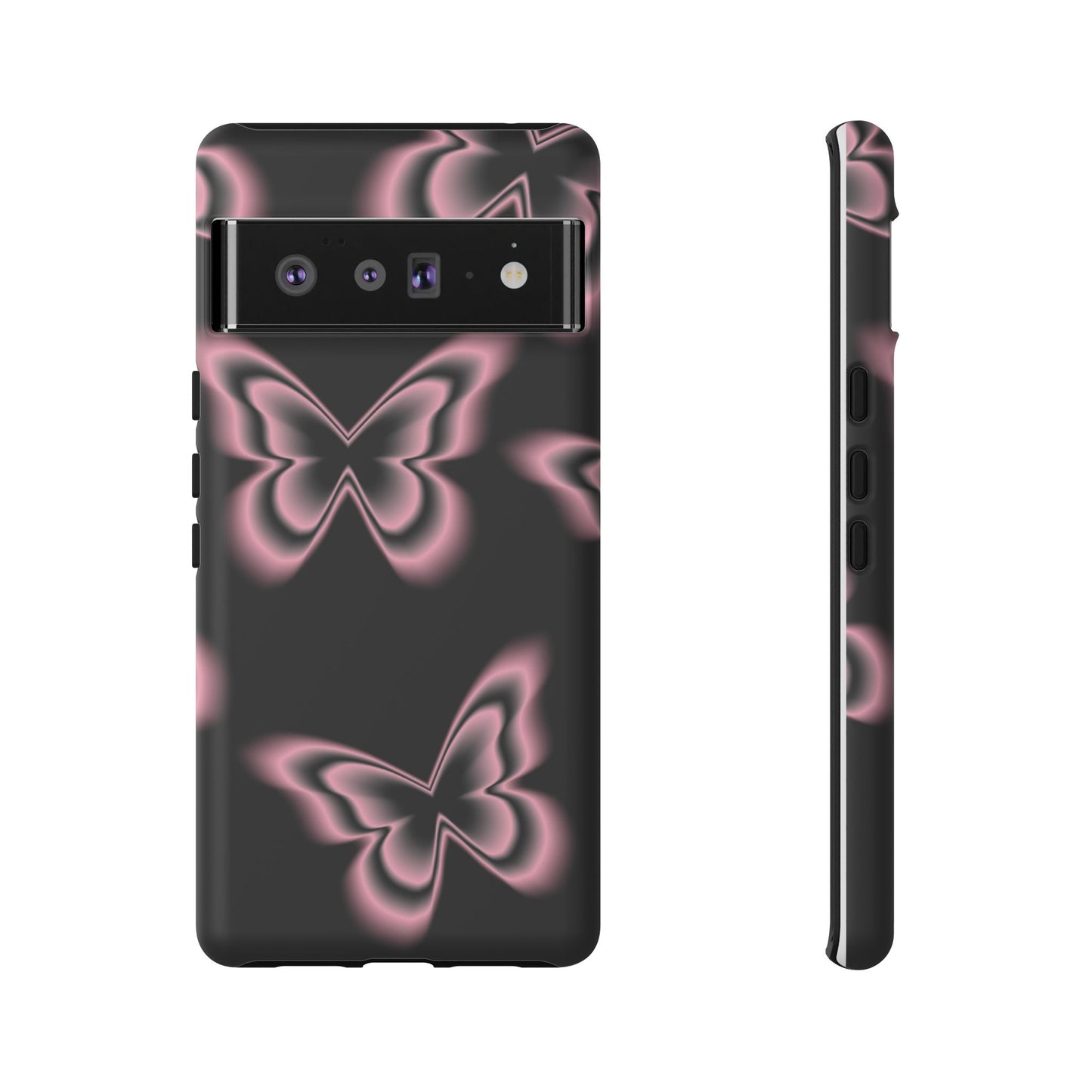 Pink Butterfly Tough Phone Case