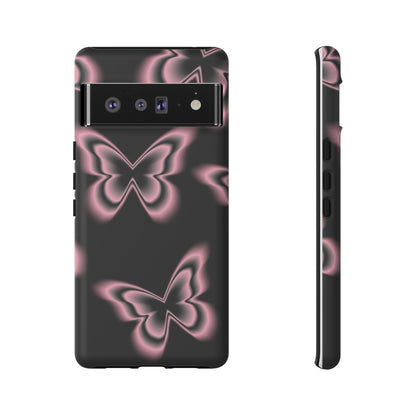 Pink Butterfly Tough Phone Case