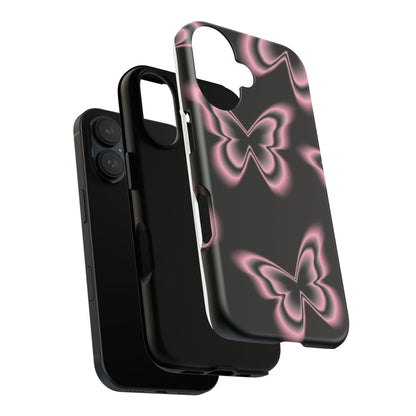 Pink Butterfly Tough Phone Case