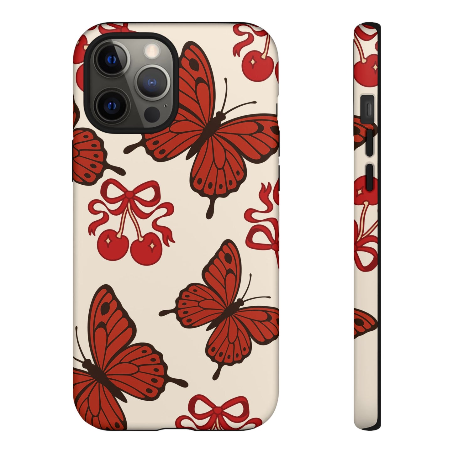 Butterfly Cherry Tough Phone Case