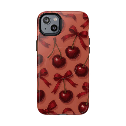 Cherries and Bows Tough Magnetic Case
