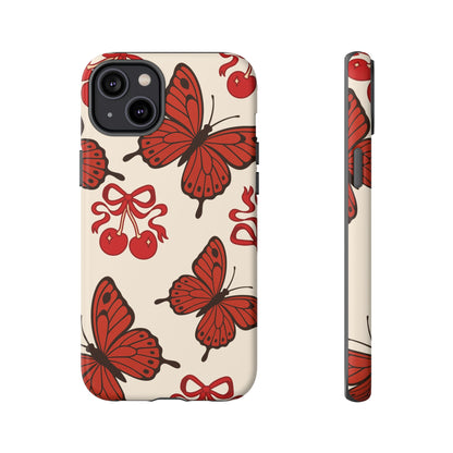 Butterfly Cherry Tough Phone Case
