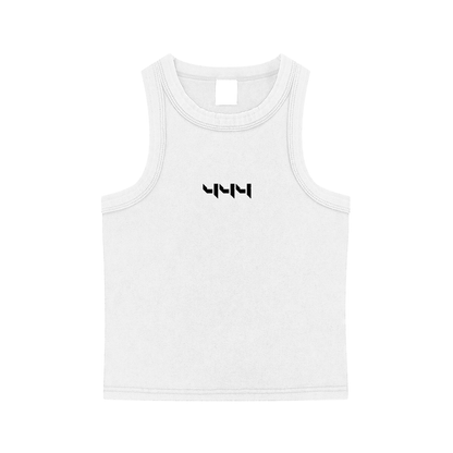 444 Snow Washed Tank Top - White
