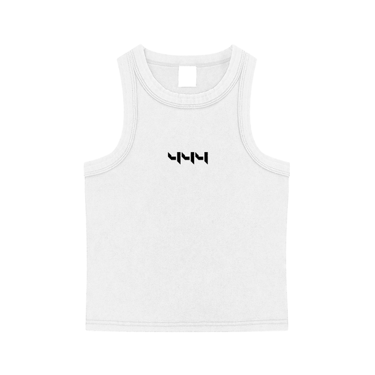 444 Snow Washed Tank Top - White