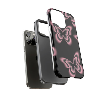 Pink Butterfly Tough Phone Case